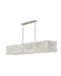 Fredrick Ramond FR33109 Farrah Light 60"W Linear Chandelier - Silver. Fixed Price $2999.00.