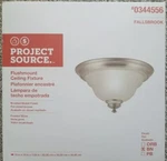 New Project Source 13-IN Fallsbrook Brushed Nickel Ceiling Flushmount Light. Fixed Price $13.00.