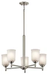 Kichler 43671NI Shailene 5-LIGHT Medium Chandelier In Brushed Nickel. Fixed Price $259.97.