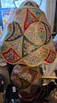 Handmade Folk Art Camel Skin Middle East Lamp Vintage Floral Painted. Fixed Price $79.99.