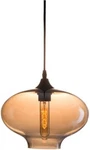 Zuo Modern Ceiling Pendant Lamp 98259 Tea-infused Glass, Black Metal New, Boxed!. Fixed Price $72.25.