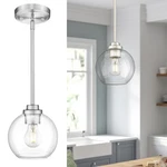 Jazava Globe Pendant Light Fixture, Modern Brushed 6.7 ", Nickel. Fixed Price $60.99.