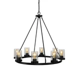 Jonathan Lighting JYL7554 Pablo 8 34"W Led Chandelier - Bronze. Fixed Price $310.09.