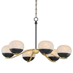Maxim 24646MR Lucerne Light 33"W Chandelier - Black. Fixed Price $528.00.