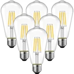 Anwio Dimmable Vintage Led Edison Bulbs, 6 Count (pack Of 1), 5W-TRANSPARENT. Fixed Price $34.46.