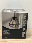 Hampton Bay 67000094 Brielle Matte Black Cage Shade Pendant Light, 60W. Fixed Price $24.14.