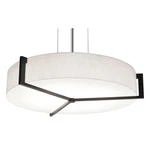 Afx APP1214LAJUD Apex 14"W Led Commercial Wood Single Pendant - Espresso / Linen. Fixed Price $358.00.