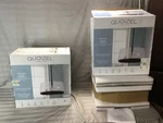 Quoizel Whitlock 3-LIGHT Pendant Matte Black Brushed Brass Clear Glass 5055219. Fixed Price $85.00.