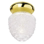 Hardware House Indoor Ceiling Light Fixture Textured Dimpled Glass Flush Mount. Fixed Price $19.95.
