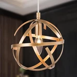 Durent Modern Irregular Globe Lighting Gold Orb Pendant New. Fixed Price $41.94.