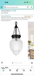 Oiyio Black Glass Pendant Fixtures Vintage Kitchen Island Lighting Farm.... Fixed Price $79.99.