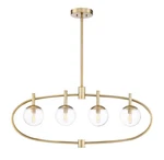 Craftmade 45574 Brass Piltz 4-LIGHT 40"W Linear Chandelier. Fixed Price $141.78.