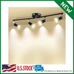 Track Lighting Kit 4 Head Foldable Ceiling Spot Lights Matte Black Lamp. Fixed Price $32.99.
