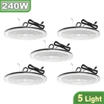 5X 240W Ufo Led High Bay Light Commercial Industrial Warehouse 120V Only. Fixed Price $493.90.