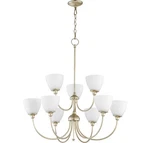 Quorum 6109-9-60 Celeste 32" 9-LIGHT Chandelier In Aged Silver Leaf. Fixed Price $678.00.