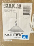 Kichler Lighting 42881NI Nicholson Pendant Brushed Nickel New Open Box. Fixed Price $74.97.