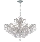 Crystorama Lighting Group 4439-CL-SAQ Maria Theresa 6 27"W Chrome. Fixed Price $2734.02.