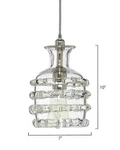 Jamie Young Ribbon Clear Glass Pendant Light. Fixed Price $149.00.