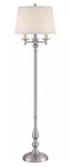 Quoizel Vivid Kingsley Brushed Nickel 16-INCH Three-light Shaded Floor Lamp. Fixed Price $179.95.
