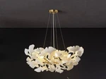 Elegant 6-LIGHT Ginkgo Leaf Chandelier For Dining Room & Kitchen ISLAND-L31. Fixed Price $300.00.