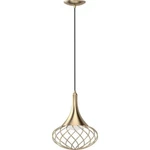 Volume Lighting 1-LIGHT Indoor Antique Gold Hanging Mini Pendant W/ Oval Caged. Fixed Price $62.99.