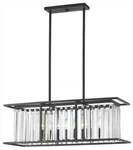 Z-lite 439-32BRZ Monarch 5 Light 32" Wide Crystal Linear Chandelier Bronze. Fixed Price $99.00.