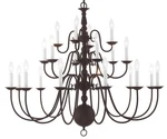 Livex Lighting 5015 Williamsburg 21 42"W Candle Style - Bronze. Fixed Price $1499.96.