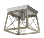 Briarwood 9-1/2 In. 1-LIGHT Bleached Oak Coastal Ceiling Flush Mount. Fixed Price $28.49.