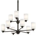 Kichler 43924 Bronze Joelson 32"W 9-LIGHT Shaded Chandelier. Fixed Price $451.98.