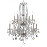 Crystorama Traditional Crystal Spectra Chandelier 1137-CH-CL-SAQ. Fixed Price $2329.99.