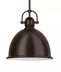 Park Harbor Oil Rubbed Bronze 13"W Single Light Pendant Industrial Style Shade. Fixed Price $55.99.