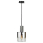 Artcraft Henley Light 98" Pendant, Satin Black, Smoke Glass - AC11520SM. Fixed Price $228.00.