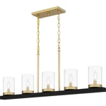 Quoizel GRL539 Light 39"W Pillar Candle Style Chandelier - Black. Fixed Price $279.99.