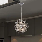 The Lighting Store Liria 8-LIGHT Chrome Clear Beads Firework Pendant Chandelier. Fixed Price $101.55.