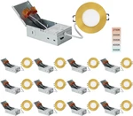 Slim 3-INCH Led Recessed Lights, Dimmable, 12 Pack, Shiny Gold Finish. Fixed Price $173.99.