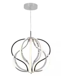 New Artika Meridian 30-WATT 1 Light Chrome Modern Integrated Led Pendant. Fixed Price $215.00.