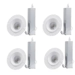 4-PACK 5CCT Commercial Trimless 1" Led Recessed Light With J-box, Dimmable. Fixed Price $129.99.