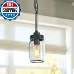 Log Barn Mason Jar Lights Farmhouse Mini Chandelier For Kitchen Island Metal. Fixed Price $81.23.