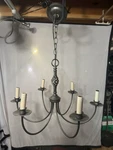 Vintage Hubbardton Twist Basket 5-ARM Chandelier 10-21 Series Forged. Fixed Price $175.00.