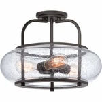 Quoizel TRG1716OZ 3-LIGHT Trilogy Semi-flush Mount In Old Bronze. Fixed Price $419.99.