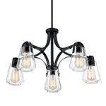 Nuvo Lighting 60/7105 Skybridge 27"W Chandelier - Black. Fixed Price $327.99.