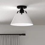 Avec 2335000131M Avery Collection 11.1" Modern Craftsman Matte Black Semi Flush. Fixed Price $29.97.