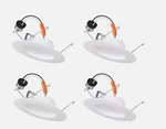 Commercial Electric 5/6" Integrated Led Recessed Retrofit Light Trim (4-PACK). Fixed Price $25.20.