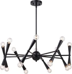 Vaxcel Lighting H0292R Drake 16 29"W Antler Sputnik - Black. Fixed Price $391.99.