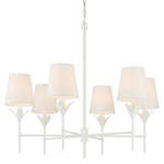Crystorama Lighting Group 568 Broche 32"W Chandelier - White. Fixed Price $748.00.