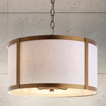 Jonathan Y 17"TRADITIONAL Transitional Metal Led Pendant Light, Gold/white. Fixed Price $212.99.