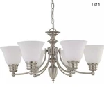 Nuvo Lighting 60/3255 Empire Chandelier Brushed Nickel. Fixed Price $35.00.