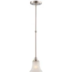 Nuvo 60-4148 1-LIGHT Frosted Glass Mini Pendant Brushed Nickel. Fixed Price $99.99.