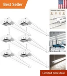 Sunco 6 Pack Led Lights For Workshop 4FT, Linkable Garage Lighting, 4500.... Fixed Price $94.02.