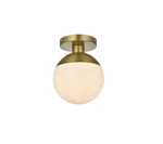 Elegant Lighting Eclipse LD6050SG 8" Wide Ceiling Fixture,satin Gold *new*. Fixed Price $43.19.